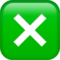 Apple U+274E