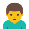 BlobMoji U+1F64D-U+200D-U+2642-U+FE0F