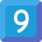 BlobMoji U+39-U+FE0F-U+20E3