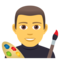 EmojiOne U+1F468-U+200D-U+1F3A8