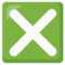 Google U+274E