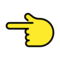 OpenMoji U+1F448
