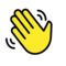 OpenMoji U+1F44B