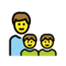 OpenMoji U+1F468-U+200D-U+1F466-U+200D-U+1F466