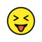 OpenMoji U+1F61D