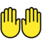 OpenMoji U+1F64C
