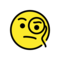 OpenMoji U+1F9D0