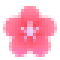 Pixel U+1F338