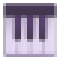 Pixel U+1F3B9