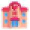 Pixel U+1F3E9