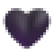 Pixel U+1F5A4
