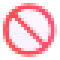Pixel U+1F6AB