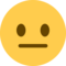 Twitter U+1F610