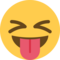 Twitter U+1F61D