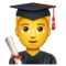 WhatsApp U+1F468-U+200D-U+1F393