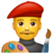WhatsApp U+1F468-U+200D-U+1F3A8