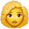 WhatsApp U+1F469-U+200D-U+1F9B1
