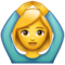WhatsApp U+1F646-U+200D-U+2640-U+FE0F