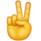 WhatsApp U+270C-U+FE0F